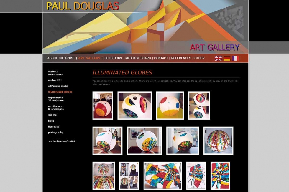 Paul Douglas Art | ISS - Internet Services | websites, hosting & digital marketing