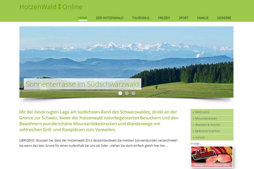 Regionalportal Hotzenwald Online | ISS - Internet Services | websites, hosting & digital marketing