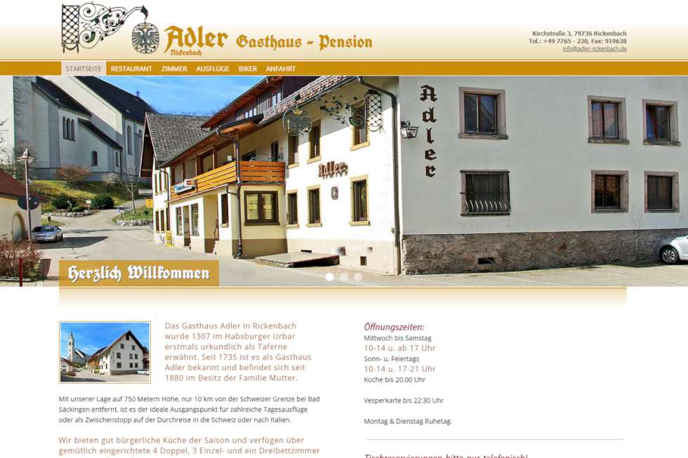 Gasthaus Pension Adler Rickenbach / Hottzenwald