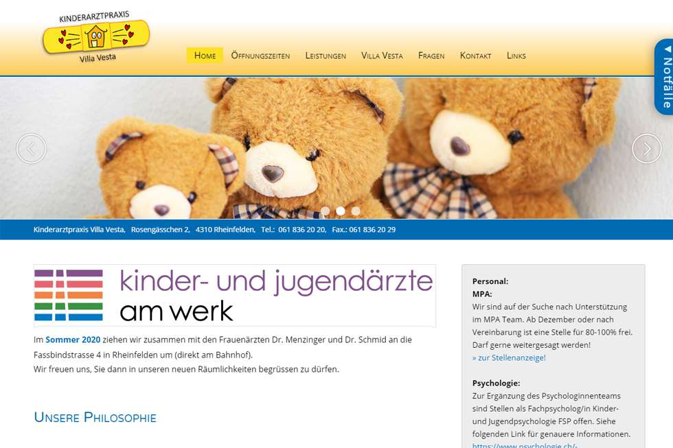 Kinderarztpraxis Villa Vesta Rheinfelden